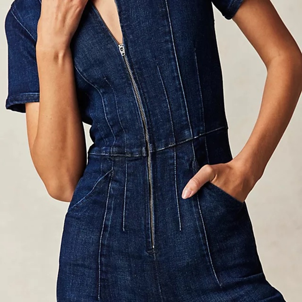 We The Free Denim Jumpsuit